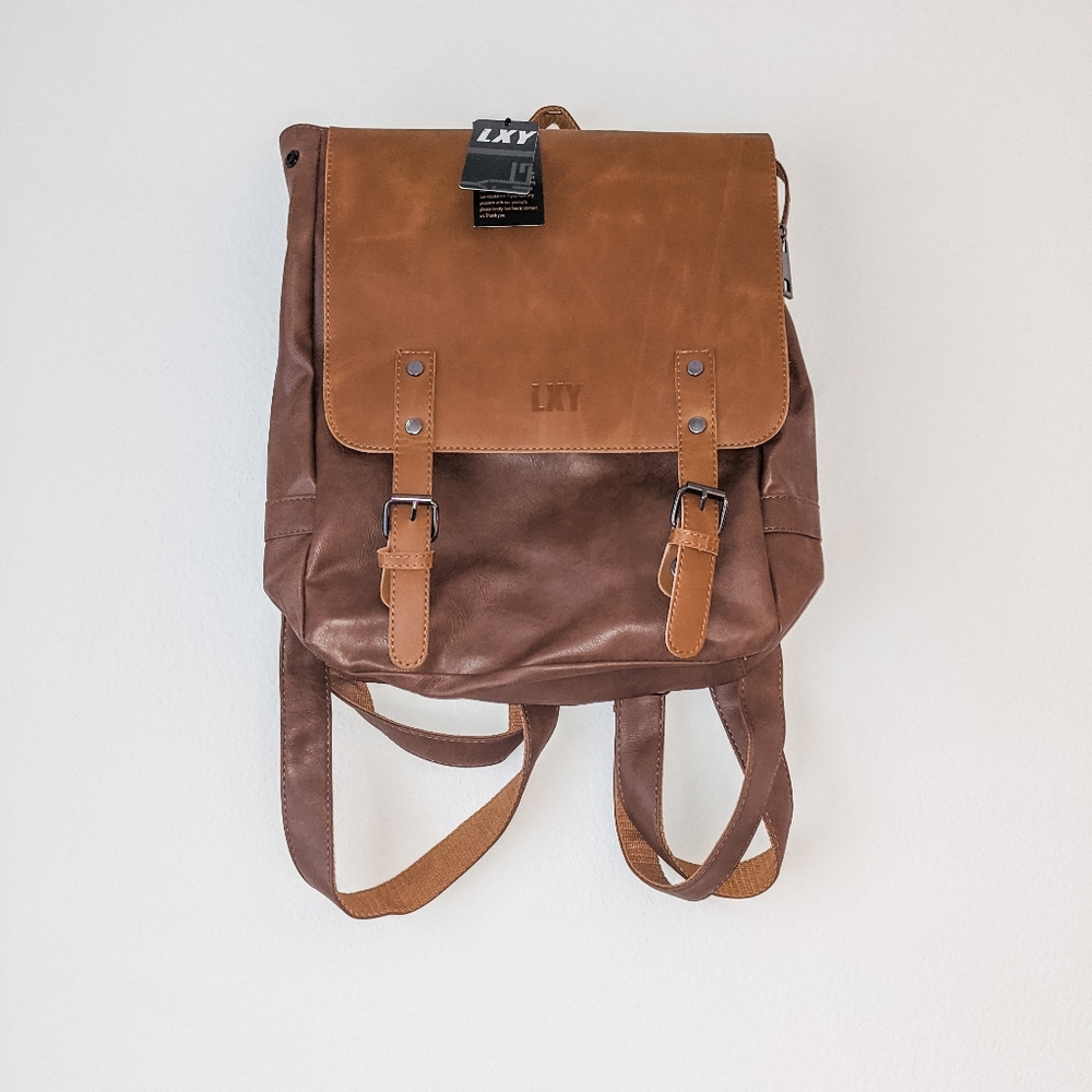 LXY Vegan Leather Backpack